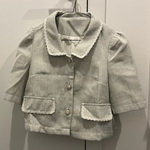 SecChic Button Up Top/Blazer